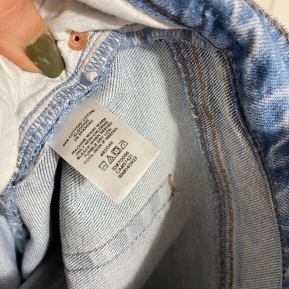 Loft Women's Pearl Embellished Distressed Raw Hem Modern Skinny Jeans Size 4/27 - Picture 7 of 9